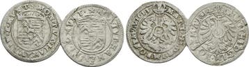 Lot 2 x 3 Kreuzer 1613, 1614 Hanau muntenberg: Philipp Mo..., Verzenden, België