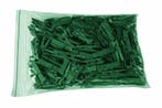 Set van 100 kleine wasknijpers van hout (35 mm, groen), Verzenden, Nieuw