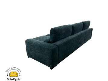 Hoekzetel blauw in stof met slaapfunctie, hoek L – overstock, Verzenden, Nieuw