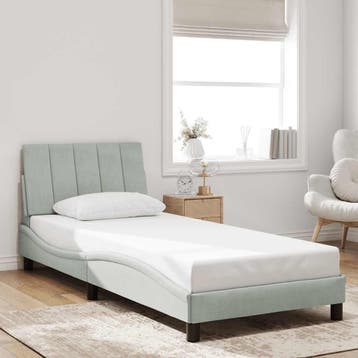 vidaXL Bedframe zonder matras Hanko 90x200 cm fluweel, Verzenden, Nieuw