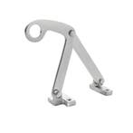 Raamuitzetter bovenraam - mat nikkel - voor ventilatie -..., Doe-het-zelf en Bouw, Ophalen of Verzenden, Nieuw, Koper of Messing