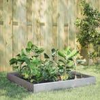 vidaXL Plantenbak verhoogd 100x100x26 cm gegalvaniseerd, Verzenden
