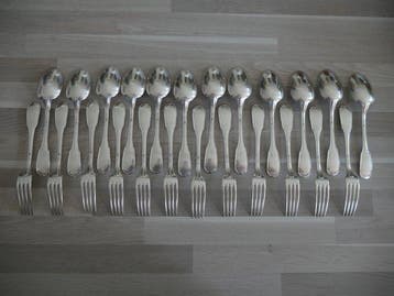 Christofle - Bestekset voor 12 personen (24) - Touraine -
