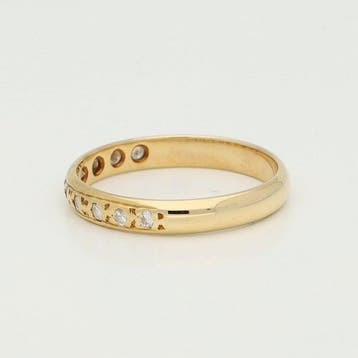 Bague - 18 carats Or jaune Diamant (Naturelle)