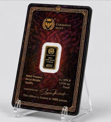 Allemagne. Gold Bar 2026 Gods of Germania – Odin – 1/100 oz