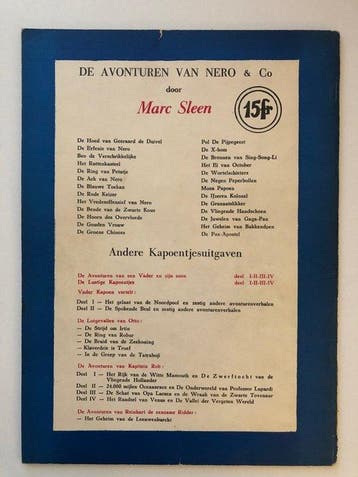 Nero 26 - De pax apostel - 1 Album - Eerste druk - 1958