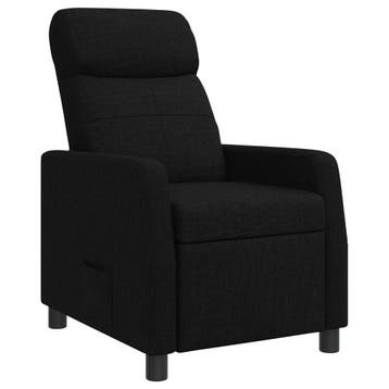 vidaXL Recliner Zwart Stof, Verzenden, Nieuw