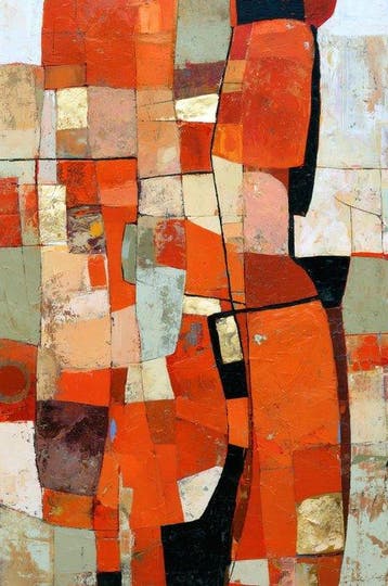 Lea Ottavi - Warm Geometric Harmony · XXL · Hand signed