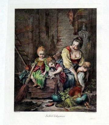 (After) François Boucher - 2x Incisioni ad Acquaforte e, Antiquités & Art