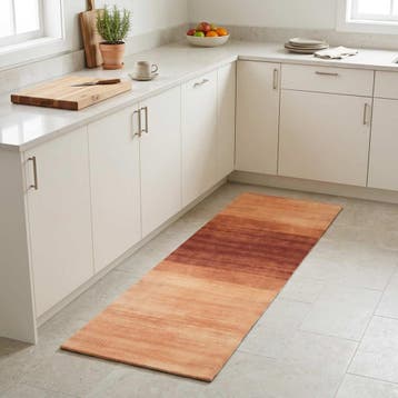 vidaXL Keuken Tapijt oranje tint 300 x 60 cm 100% Polyamide, Jardin & Terrasse, Paillassons, Verzenden
