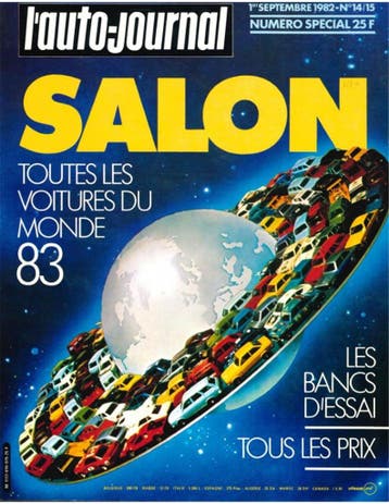 1982 LE AUTO JOURNAL (SALON EDITIE) JAARBOEK 14/15 FRANS