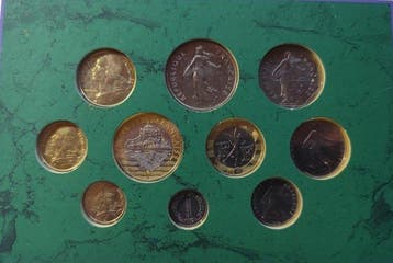 Frankrijk. Mint Set (BU) 1998 (10 monnaies) (Zonder