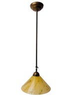 Lampe - Lampe pendante en laiton réglable, Art déco, avec