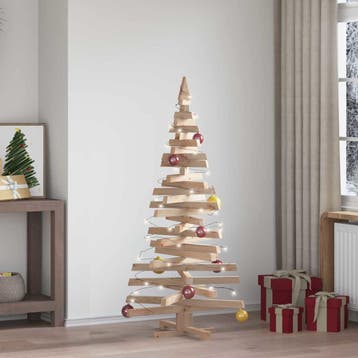 vidaXL Houten kerstboom KOTKA 150 cm Massief grenenhout, Verzenden, Nieuw
