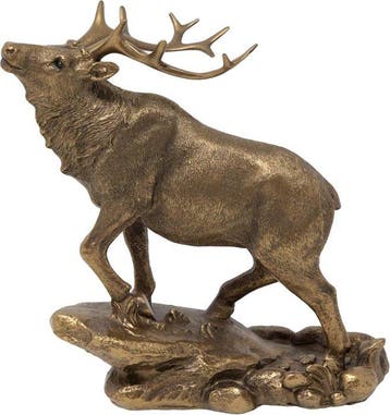 sculptuur, Highland Stag Sculpture – Bronze Effect Deer