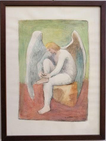Carlo Carrà (1881-1966) - Angelo, Antiek en Kunst