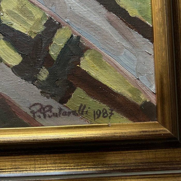 Paolo Pintarelli (XX) - idyllische alpine Szenerie, Antiquités & Art, Art | Peinture | Classique