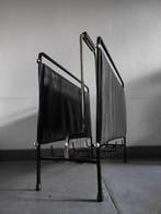 Tijdschriftenhouder - Chroom, Metaal, Skai