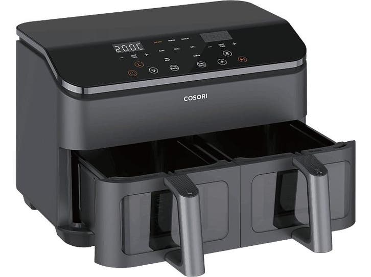 Cosori -  Dual Basket Xxl - Airfryer  25 Kg 1750 W - Zwart, Electroménager, Friteuses à air, Envoi