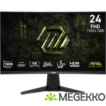 MSI MAG 245C X24 24  240Hz Curved VA Gaming Monitor, Computers en Software, Verzenden, Nieuw