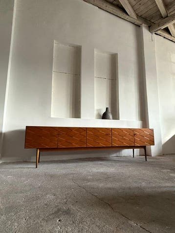im Stil von Behr - Dressoir - diamant - Teak -