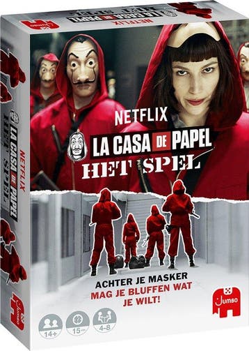 Jumbo Casa de Papel – Hidden Identity Game NL kaartspel, Verzenden