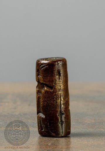 cultuurgebied Mesopotamië Steen Bronzen rolzegel met