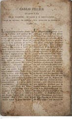 . - Raro Libretto di Servizio Sabaudo (1829) – Maria