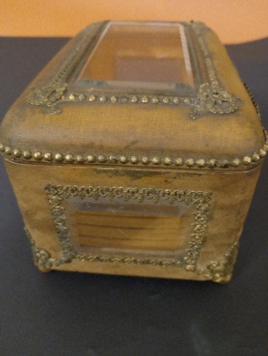 Cercueil - verre biseauté - Boîte à bijoux antique, Antiquités & Art, Antiquités | Autres Antiquités