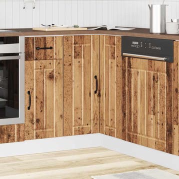 vidaXL Keuken hoekonderkast Lucca bewerkt hout oud, Verzenden, Nieuw