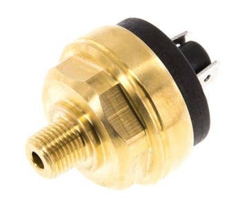 0.2 tot 2bar NO Messing Drukschakelaar M10 42VAC/DC Platte, Doe-het-zelf en Bouw, Verzenden, Nieuw
