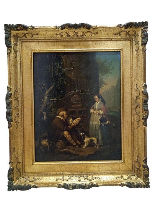 Gabriel Metsu (1629-1667), After - Il venditore di pollame, Antiek en Kunst, Kunst | Schilderijen | Klassiek