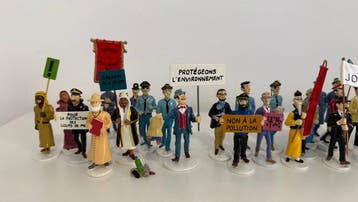 Figurines Moulinsart - La carte de vœux 1972 - série 1 à 12