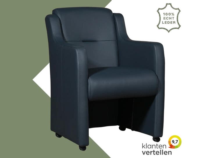 Leren eetkamerstoel Mass, Huis en Inrichting, Stoelen, Nieuw, Eén, Leer, Ophalen of Verzenden