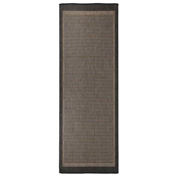 vidaXL Buitenkleed platgeweven 80x250 cm donkerbruin, Maison & Meubles, Verzenden