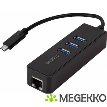 LogiLink UA0283 Ethernet 1000Mbit/s netwerkadapter/ USB hub, Verzenden, Nieuw