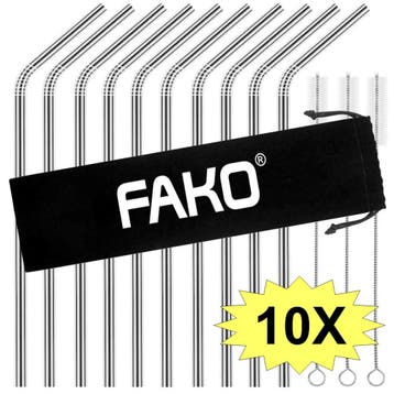 Fako Bijoux - RVS Rietjes - 10 Stuks - Gebogen - 21 cm - 3, Verzenden, Nieuw