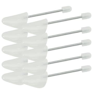 vidaXL Schoenspanners 5 paar EU 38-44 kunststof wit, Verzenden, Nieuw