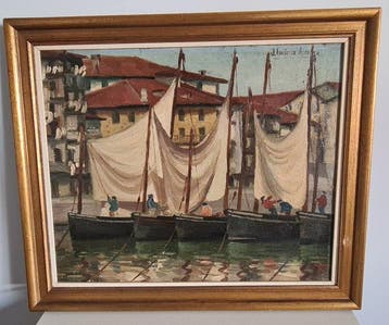 Julián Ibañez de Aldecoa (1866-1952) - Barcos pesqueros en