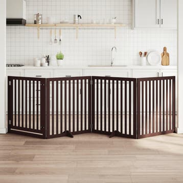 vidaXL Hondenhek inklapbaar 4 panelen 320 cm populierenhout, Verzenden