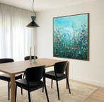 Irina Morisch - Blooming summer- XXL square floral artwork-