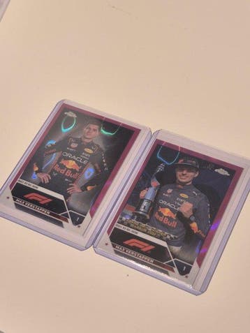 2022 Topps Chrome Max Verstappen Fuchsia Carte parallèle - 2, Nieuw
