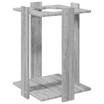 vidaXL Biljartkeu-stand Bewerkt hout 42 x 43 x 60 cm Grijs, Verzenden, Nieuw