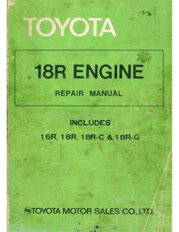 1975 TOYOTA MOTOR WERKPLAATSHANDBOEK ENGELS, Auto diversen, Handleidingen en Instructieboekjes