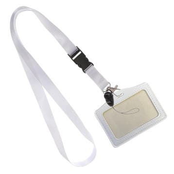 Fako Bijoux - Keycord + Badgehouder Kunstleer - Sleutelkoord, Verzenden