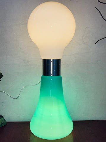 Lamp - knikker - Glas - Italiaanse Birillo-lamp