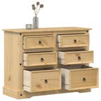 vidaXL Ladekast Corona 112x48x91 cm massief grenenhout, Verzenden, Nieuw