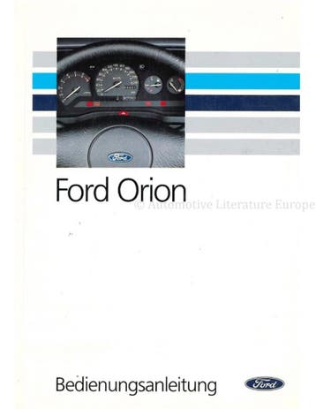1991 FORD ORION INSTRUCTIEBOEKJE DUITS