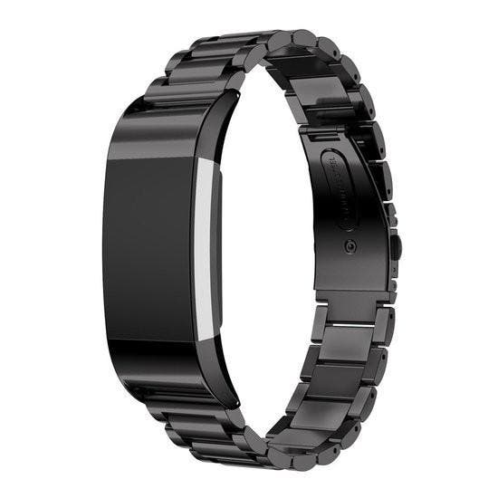 Fitbit Charge 2 Roestvrij Stalen Armband - Zwart,, Bijoux, Sacs & Beauté, Montres connectées, Envoi