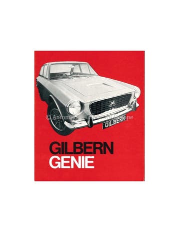 1968 GILBERN GENIE BROCHURE ENGELS, Ophalen of Verzenden